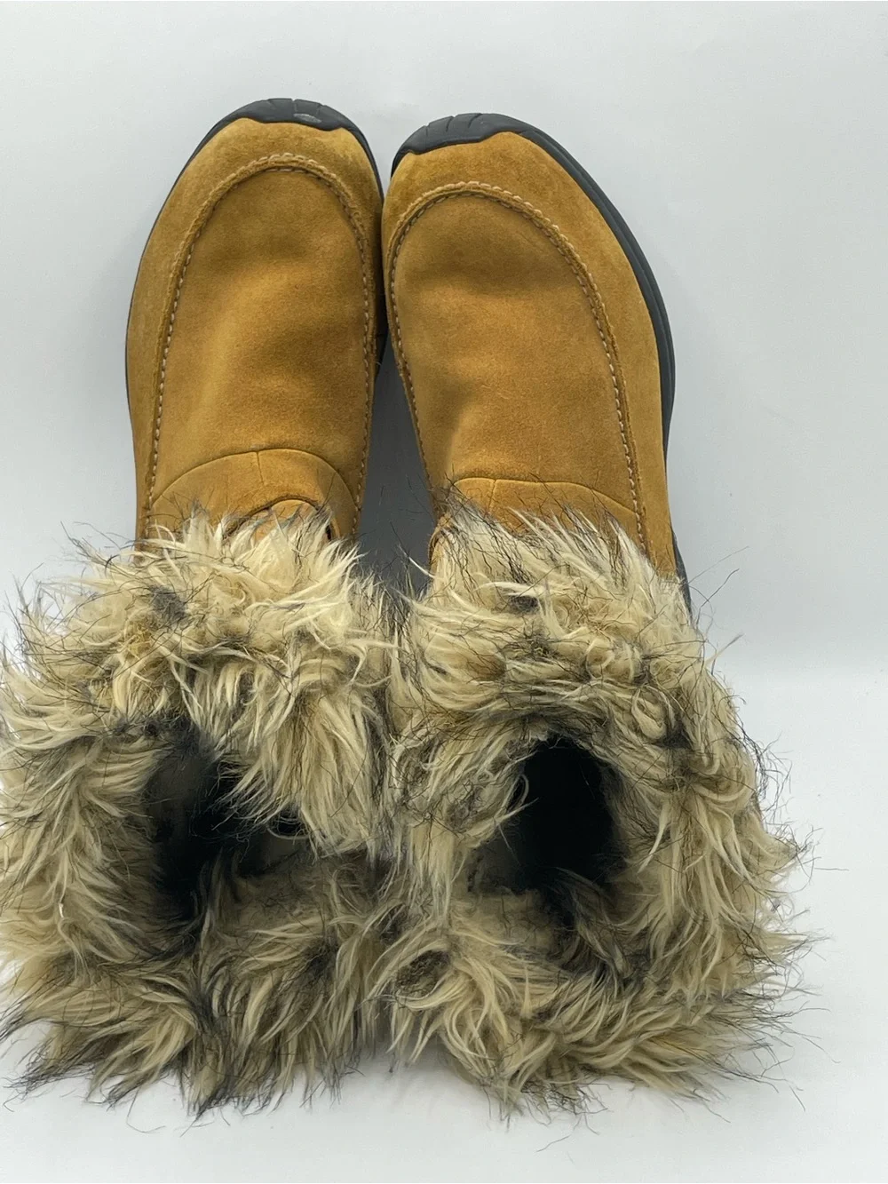Sorel Northern Lite Tall Suede Zip Boot in Mustard.